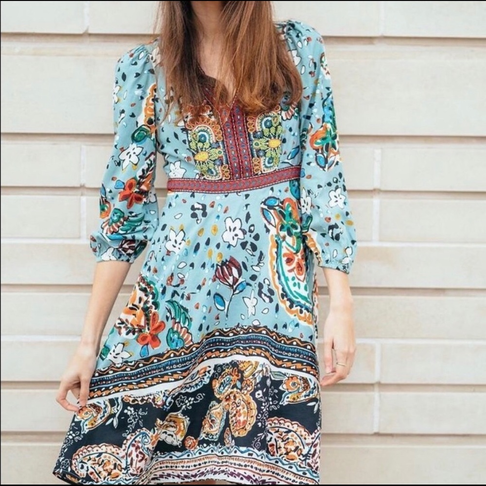 Anthropologie Akemi + Kin beaded Karamina Dress